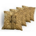 thumbnail image 5 of Ambesonne Moroccan Throw Pillow Cover 4 Pack, Marrakesh Royal Palace, 16", Pale Brown, 5 of 7