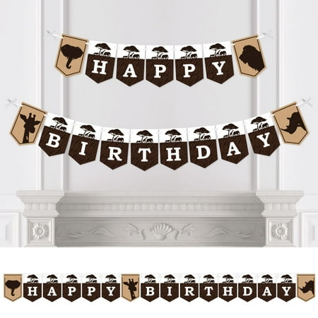 Wild Safari African Jungle Adventure Birthday Party Bunting