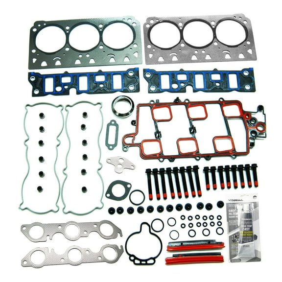 Engine Gasket Set 16 Head Bolts For 1997-2005 Chevrolet Buick Pontiac 3.8L V6
