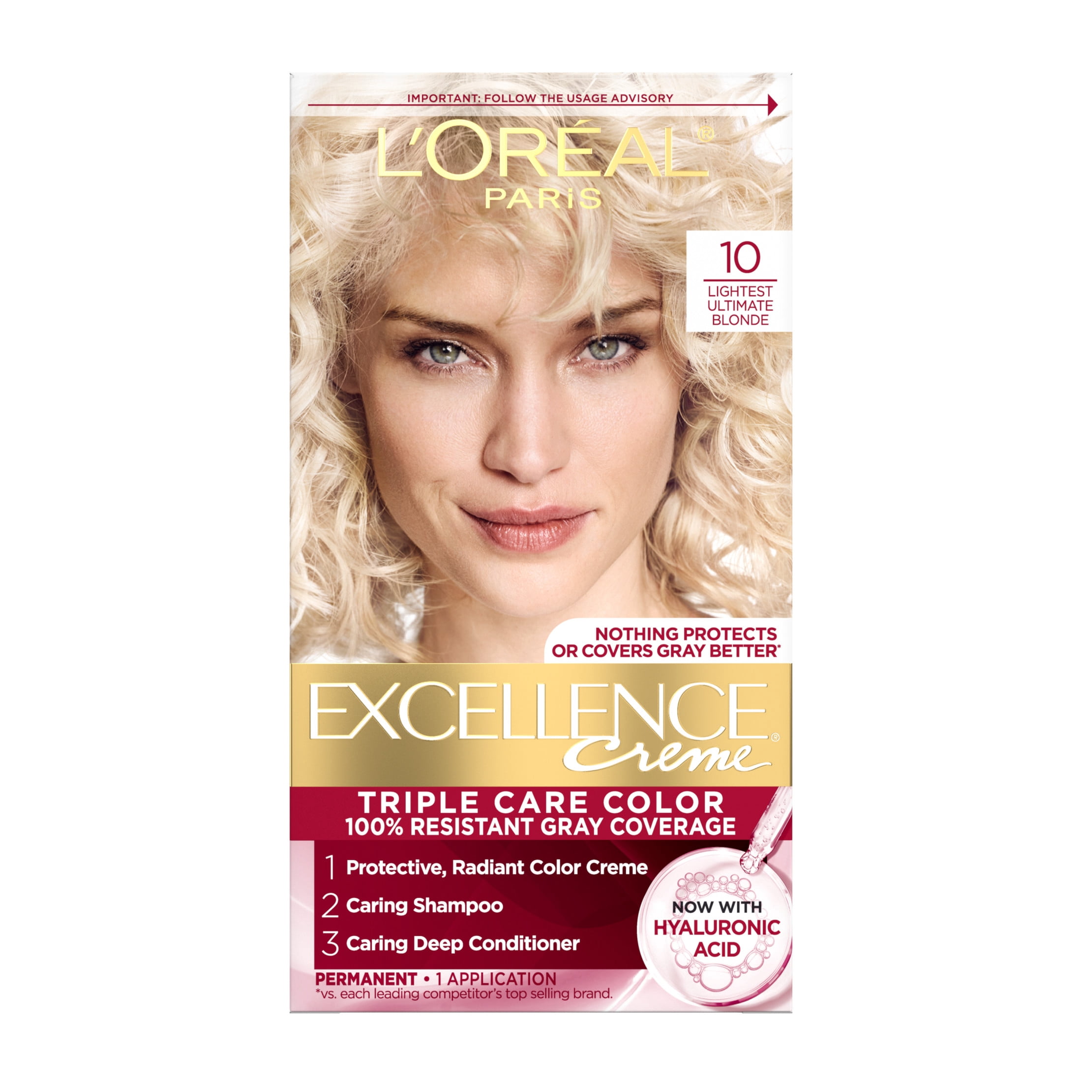 L'Oreal Paris Excellence Creme Permanent Hair Color, 9.5NB