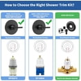 thumbnail image 3 of HWZWT Delta Series Single Function Black Shower Valve Trim Kit BL Faucet, 3 of 5