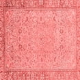 thumbnail image 1 of Ahgly Company Machine Washable Indoor Square Abstract Red Modern Area Rugs, 8' Square, 1 of 4