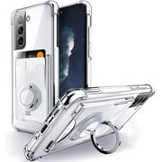 Shields Up for Galaxy S21 Case, Samsung S21 5G Case with Card Holder and Ring Kickstand/Stand, [Drop Protection] Slim