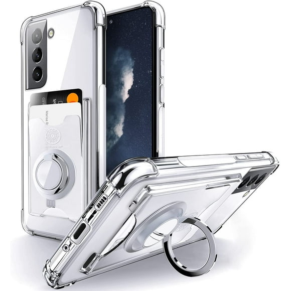 Shields Up pour Boîtier Galaxy S21, Boîtier Samsung S21 5G avec Porte-Cartes et Support pour Anneau, [Protection contre les Chutes] Slim