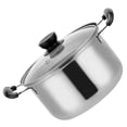thumbnail image 3 of TOYMYTOY 1 olla sopera multifuncional de acero inoxidable, práctica olla caliente con tapa de vidrio, 3 of 6
