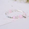 thumbnail image 2 of Nuevo bosque creativo trébol de cuatro hojas pulsera estilo étnico femenino literatura y arte pequeño estudiante fresco moda pulsera joyería trébol de cuatro hojas B-rosa uno, 2 of 2