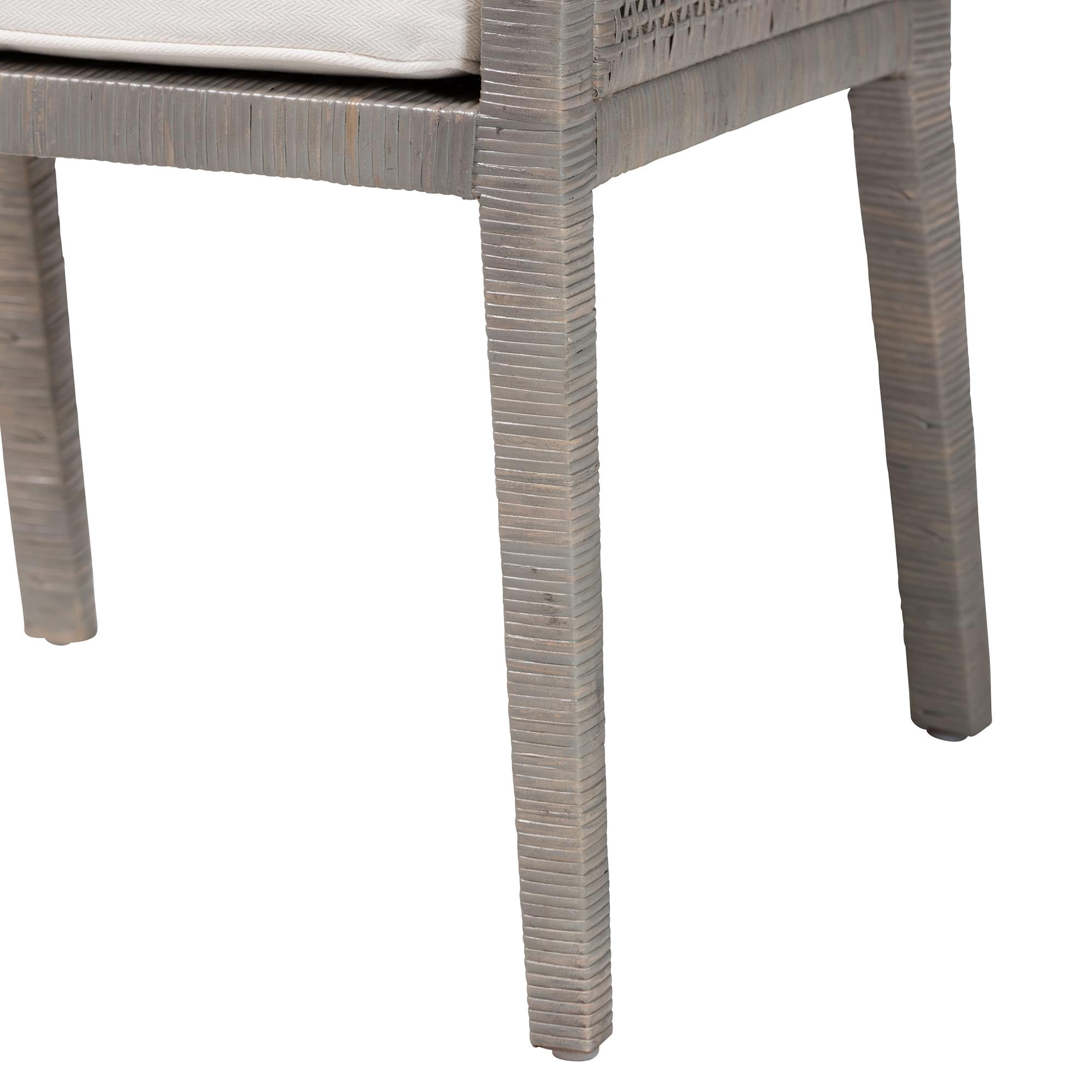 bali & pari Karis Boho Dining Chair, French Grey