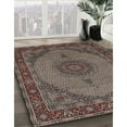 thumbnail image 2 of Ahgly Company Indoor Square Traditional Bakers Brown Medallion Area Rugs, 5' Square, 2 of 6