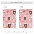 thumbnail image 4 of Yayeee Garden Flag 28"x40" Double Sided Outdoor Yard Lawn Holiday Decorations, Brown Hand Drawn Cups, 4 of 6