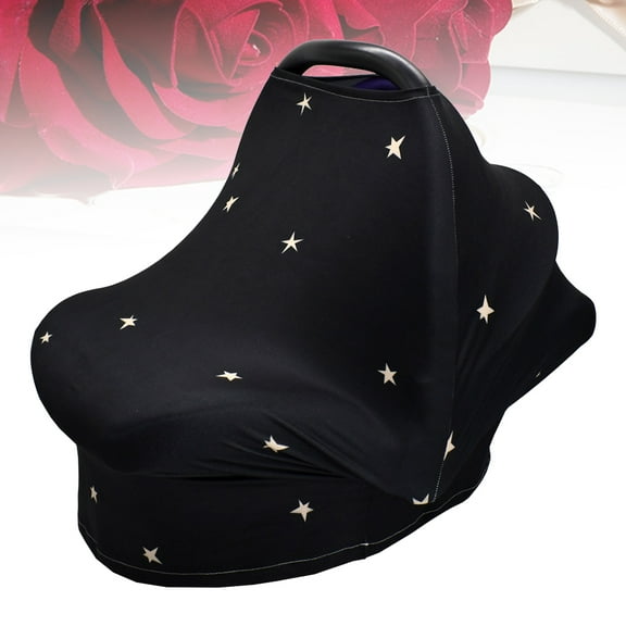LABSERRON Car Seat Canopy Cover Breathable Privacy Protection Black 1Pcs