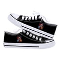 thumbnail image 1 of Anime Stranger Things temporada 4 Cosplay zapatos de lona Dustin HellFire Club zapatillas Casual plataforma alta zapatos transpirables niño niñatop bajo negro 436 Deng Xun unisex, 1 of 2