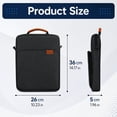 thumbnail image 3 of 13.3 Inch Portable Tablet Case, Laptop Shoulder Bag with Crossbody Strap, Blue, 3 of 6