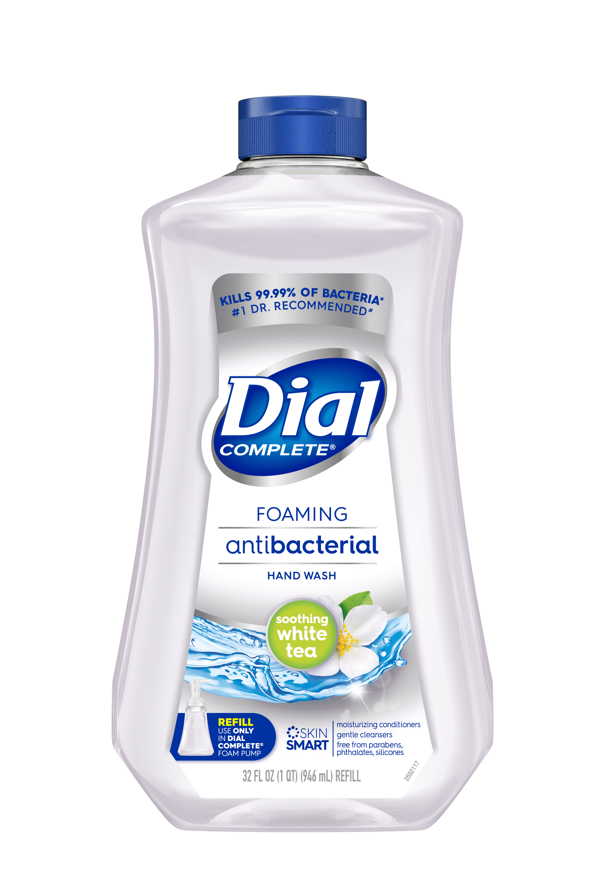 Dial Complete Antibacterial Foaming Hand Wash Refill, Soothing White