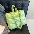 thumbnail image 4 of Bolso para Mujeres Tote Nube Suave Gran Capacidad Cierre Hombro Con Transporte Color Sólido, 4 of 9