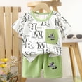 thumbnail image 2 of UAYOTSE Baby Boy Outfits 12-18 Months Clothes Short Sleeve T-Shirt Tee Tops Joggers Casual Elastic Shorts 2Pcs for 18-24 Months Children's Day Gift 2PCS Set,Sizes 18-24 Months, 2 of 5