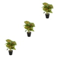 thumbnail image 2 of Inteprter ABS tortuga en maceta plantas falsas bajo mantenimiento hojas artificiales para el hogar Oficina sala de estar JH5474 Type1 NO1, 2 of 6