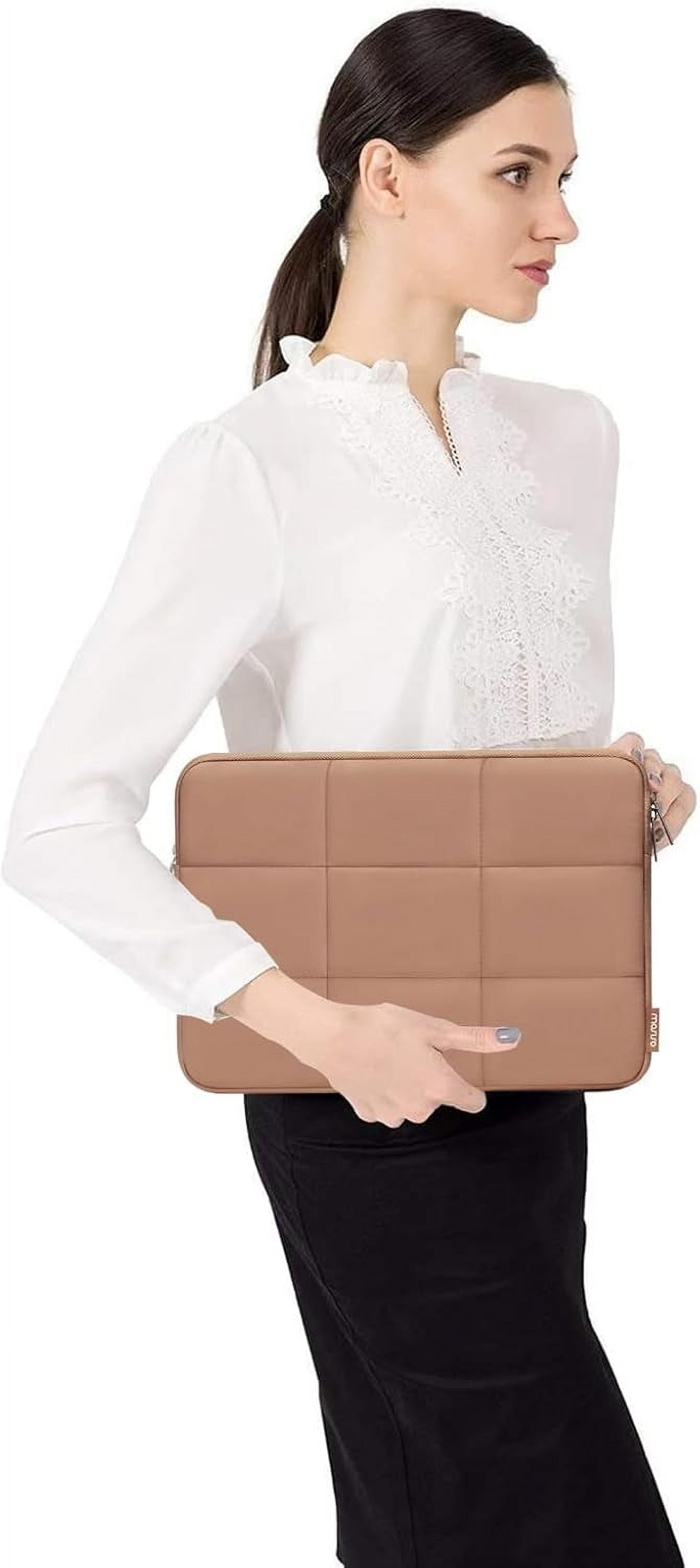 MOSISO 13-14 inch Laptop Case, 13.3 inch Puffy Laptop Sleeve Compatible with MacBook Air 13 13.3 13.6/Pro 13/14, HP, Dell, ASUS, Lenovo, Rectangle Quilted Puffer Computer Bag for Women