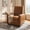 Orange, variant on Christopher Knight Home Modern Manual PU Leather Recliner Chair, 2-Position Adjustable Back, Orange