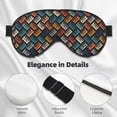 thumbnail image 4 of Naloa Retro Tape Print Sleep Mask for Sleeper, Light Blocking Sleeping Eye Mask for Women Men, Eye Shade with Adjustable Strap for Travel, Nap,Meditation, 4 of 7