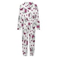 thumbnail image 5 of Hello Kitty Hooded Union Suit Pajama Soft Comfy PJs Sleepwear, 5 of 7