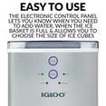 thumbnail image 4 of Igloo ICEB33SL Large-Capacity Automatic Portable Electric Countertop Ice Maker Machine, 33 Pounds in 24 Hours, 9 Ice Cubes Ready in 7 minutes, With Ice Scoop and Basket, 4 of 6