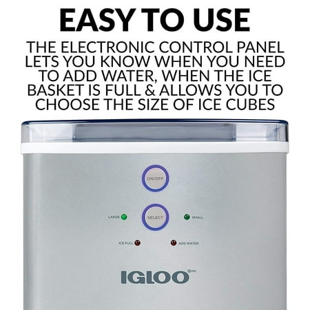 Igloo - 33-Pound Automatic Portable Countertop Ice Maker Machine