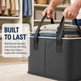 thumbnail image 6 of FAJHHA Adult Moving Bags Extra Large Closet Organizer, Gray, 3 Pack, L, 6 of 7