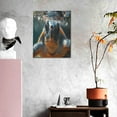 thumbnail image 3 of KLL Realistic Cute Sea Turtle Print Canvas Wall Art, Canvas Painting Prints Canvas Art Wall Decor Home Decoration for Living Room Bedroom Office, 3 of 6