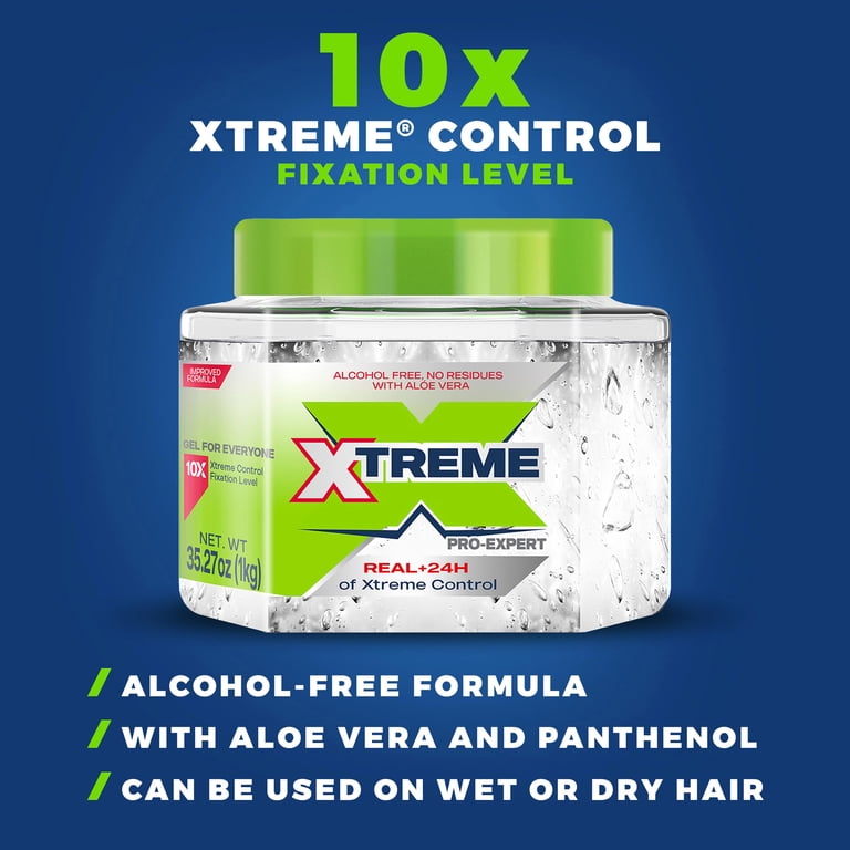 Xtreme, Professional Hair Gel, 35oz, Extreme Hold Clear Jar