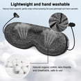 thumbnail image 5 of Sleep Headphones, Sleep Mask with Headphones Bluetooth 5.3 with HD Stereo Speakers for Side Sleepers, Zero Eye Pressure, Adjustable 3D Sleep Eye Mask for Airplane/Travel/Meditation/Nap, 5 of 6