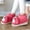 Pink, variant on Fesfesfes Kids Unisex Plush Dog Slippers High Top Closed Heel Warm Fleece Winter Boots Toddler Boys Girls Non-slip Soft Sole Indoor Home Shoes