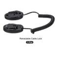 thumbnail image 3 of Candado de Cable de Seguridad Retráctil Uxcell, Correa de Cable de Control Remoto F2, para TV, DVD, Taza, Teléfono 1 Set Negro 47.24, 3 of 6