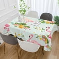 thumbnail image 4 of SKYSONIC Flamingo Rectangle Tablecloth,Dinner Table Cover for Outdoor & Indoor Patio, Picnic, BBQ, Holiday Party 54x72In, 4 of 7