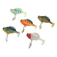 thumbnail image 1 of Señuelos de pesca blandos para lubina, 5 uds., 18g, 8cm, cola de paleta, Swimbaits con Spinner, cebo de pesca Artificial, Kit de Señuelos de pesca realistas, 1 of 12