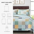thumbnail image 2 of Mainstays All in One Lightweight Quilt Set and Sheet Set -7 Piece, Queen, Patchwork, 2 of 13