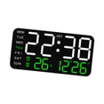 thumbnail image 4 of Reloj despertador Digital, relojes eléctricos, atenuador de 12/24H, reloj de pared versátil, Reloj de escritorio Digital LED para dormitorio, oficina, con ., 4 of 8