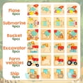 thumbnail image 4 of Rompecabezas de madera HUOGUO, 12 piezas, para niños de 1 a 3 años, 4 of 5