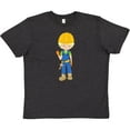 thumbnail image 3 of Inktastic Construction Worker, Blond Hair, Boy With Hammer Youth T-Shirt, 3 of 5