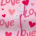 thumbnail image 6 of KinKnit New Valentines Pajamas for Women Cute Bow Heart Printed Pajamas 2 Piece Pajama Set Plus Soft Short Sleeve Button Down Sleepwear Pjs, 6 of 11