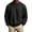 Black, variant on Men's Quilted Pullover Sweatshirt, Crew Neck Lightweight Solid Color Long Sleeve Loose Fit Stretchy Casual Daily Loungewear Tops for Gentlemen Wine
