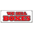 thumbnail image 1 of SignMission B-72 We Sell Boxes Bannière 72 Po. - Nous Veillons des Boîtes, 1 of 1