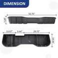 thumbnail image 4 of Black Pickup Underseat Storage Box for 07-18 Chevy Silverado 07-19 GMC CREW CAB, 4 of 5