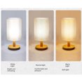 thumbnail image 5 of Bedroom Ambient Lighting Fixture: Linen Fabric Circular Shade Bedside Lamp with Soft, Non-Glaring Illumination – Minimalist Design for Decorative & Functional Use, Yellow Finish, 5 of 5