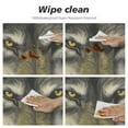 thumbnail image 4 of ONETECH  Hand Drawing Black Wolf Face Animal Table Cloth for Round Tables with Elastic Tablecloth Anti Table Cover for Dining Kitchen Parties, 4 of 7