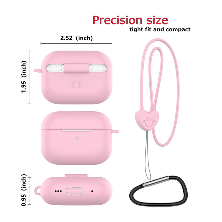 Compatible AirPods Case Cover Silicone Protective Skin for Apple Airpod  Case 2nd &1st Generation (2 Pack) (Pink-Turquoise)