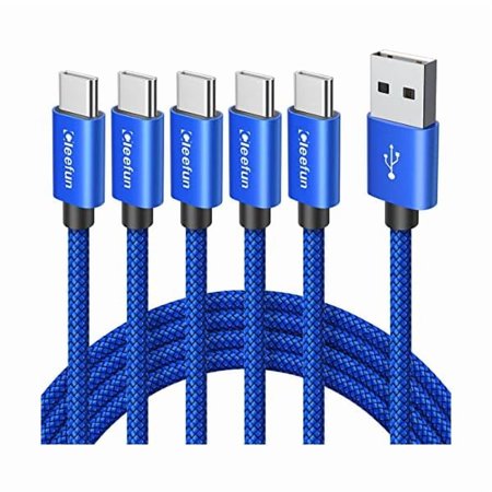 can USB C Cable 3ft, 5-Pack USB A to Type C Charger Cord Fast Charging for iPhone 17 16 15 Pro Max Air Plus, for Samsung Galaxy S25 S24 S23 S22 S21 S20 S10 A17 A16 A15 A56 A55 A26 A35 A36 A71