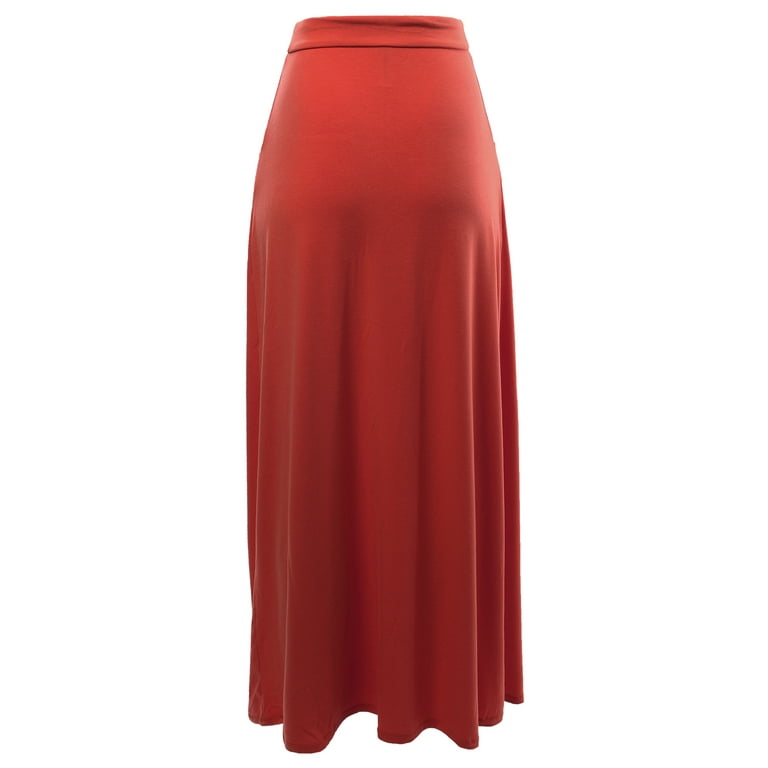 Dark red top maxi skirt