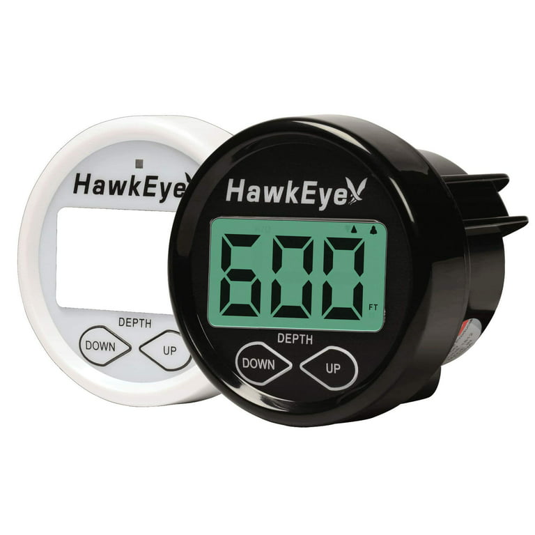 Hawkeye DT1B Softglow LCD Boat Mount Depth Sounder - Black/White