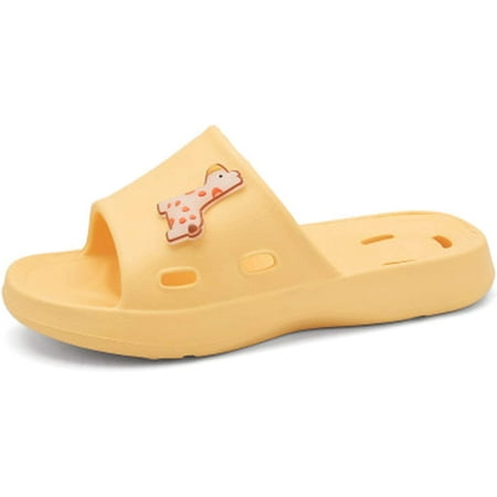 

PIKADINGNIS Kids Slide Sandals Anti-Slip Bath Shower Slippers for Girls and Boys