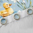 thumbnail image 4 of jejeloiu Lovely Duck Curtains and Drapes,Rustic Floral Flower Black Out Curtains,Yellow Blue Curtains Pack of 2 (52x63 Each) For Kids Teens,Super Cozy Room Decor, 4 of 6
